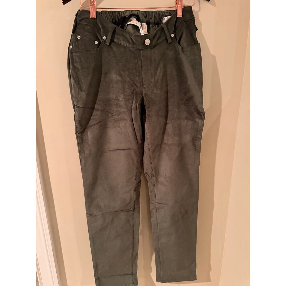 D&Co. Heritage Adaptive Olive Green Straight Leg Jeans Size 8 NWT - Picture 2 of 5